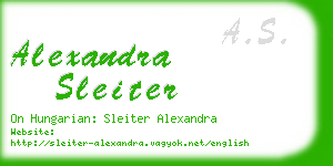 alexandra sleiter business card
